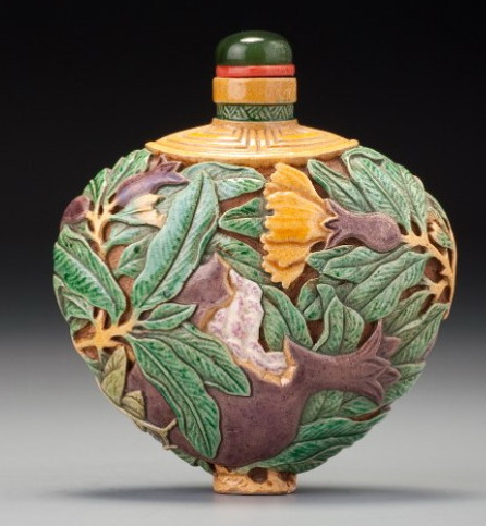Japanese Painted Snuff Bottle