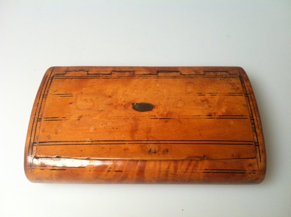 Antique Wooden Snuff Box