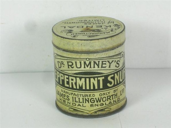 Dr Rumneys Peppermint Snuff Vintage