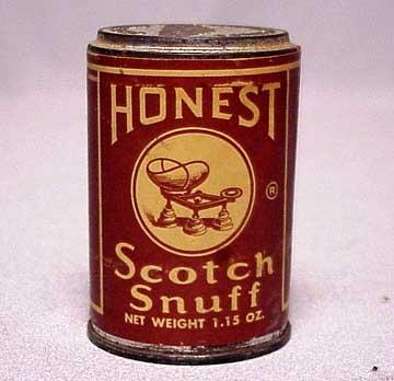 Honest Scotch Snuff Tin