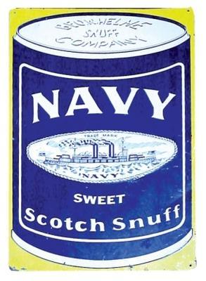 Navy Scotch Enamel Sign