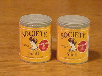 Society Sweet Snuff Tins