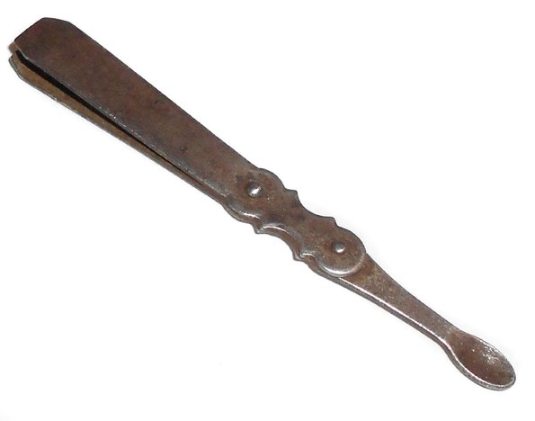 Antique Victorian Steel Snuff Spoon