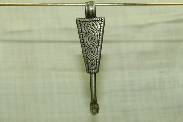 Berber Coin Silver Snuff Spoon