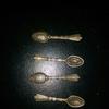 Brass Mini Snuff Spoons