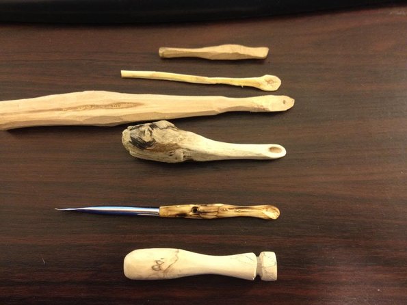 Rustic Snuff Spoons Carved by Ben