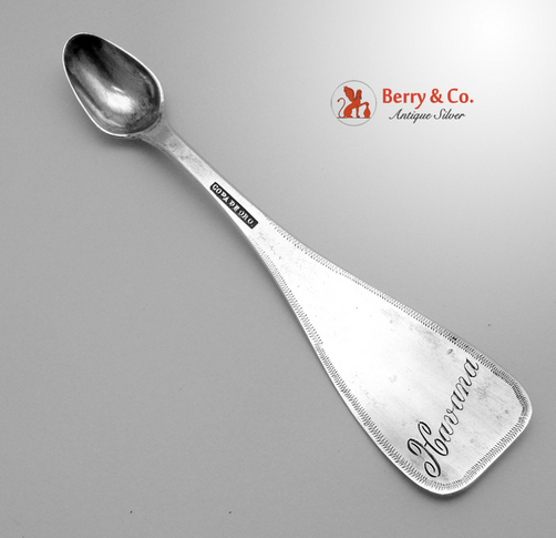 Silver Havana Copo de Oro Snuff Spoon