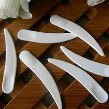 White Plastic Snuff Spoons