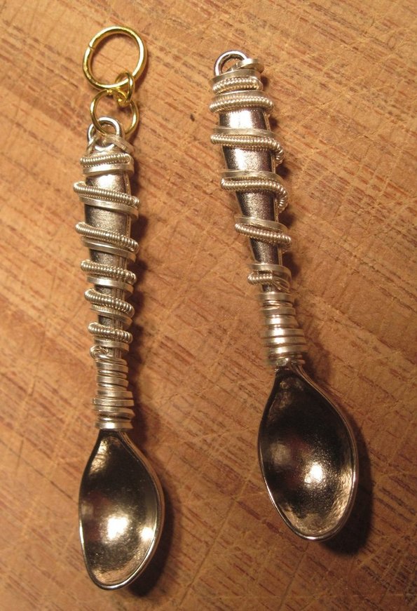 Wire Wrapped Snuff Spoon